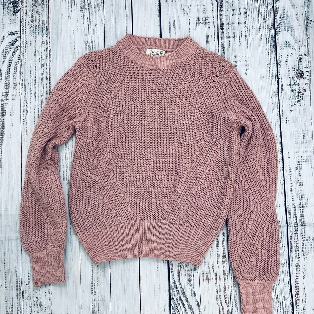 Rose pink chunky sweater